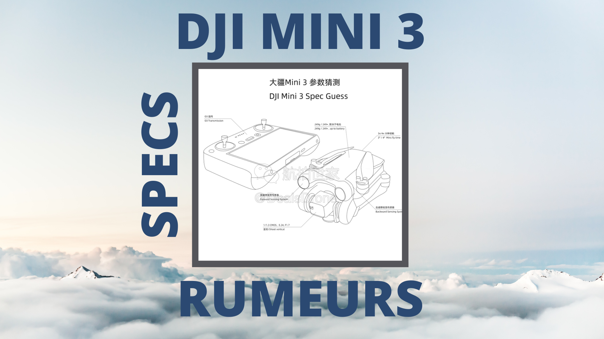 DJI mini 3 spécifications